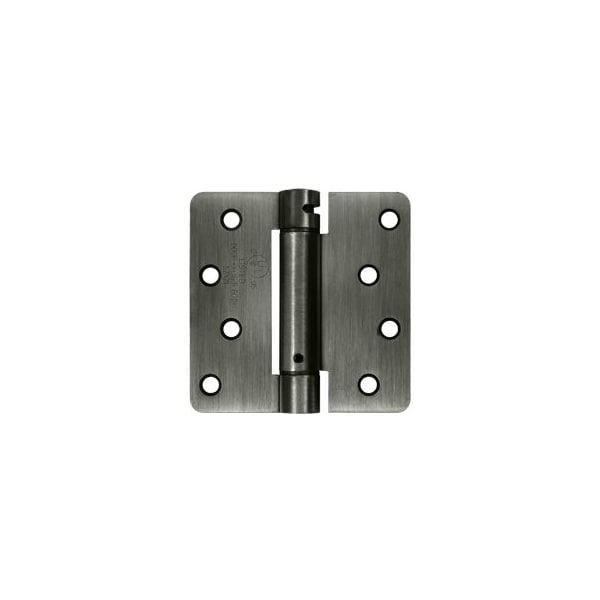 Deltana DSH4R415A Spring Hinge Antique Nickel, 10PK DSH4R415A-XCP10 - main